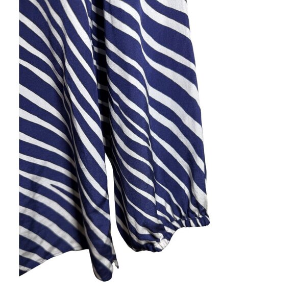 Lilly Pulitzer Elsa Shimmy Shell Stripe Silk Top Size L - Picture 4 of 5